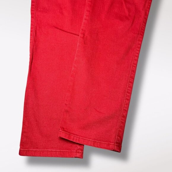 Levi’s Red Mid Rise Skinny Jeans Stretch Approx. Size 8 - Picture 5 of 11